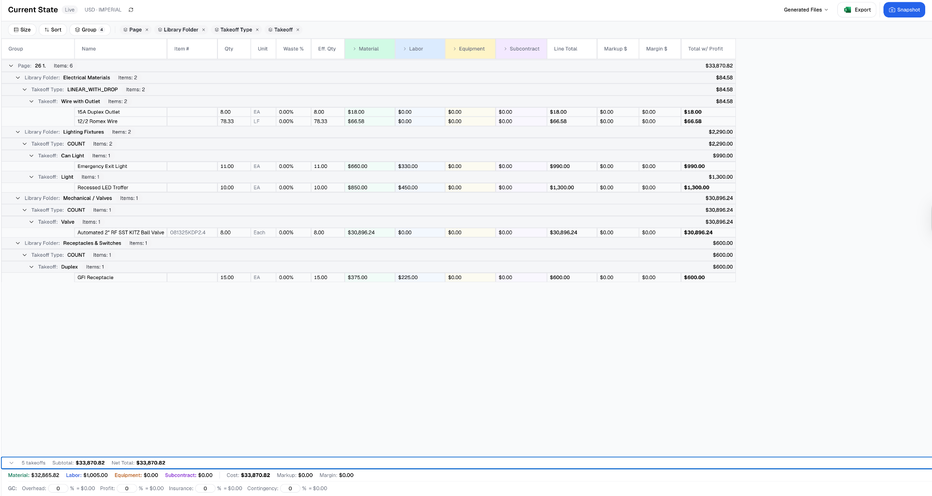 Report and Export